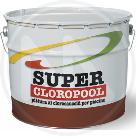 Italchimica Pittura per Piscina Super Cloropool Clorocaucciù Azzurro 12 lt