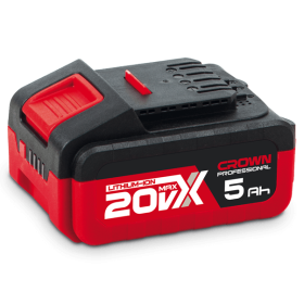 Batteria Ricaricabile 20V 5 Ah CROWN CAB205014XE – Ioni di Litio per Elettroutensili