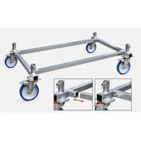 Base Rigida Scomponibile con Ruote Ø 200 mm per Trabattello EXPORT ed EXPORT HD – Montaggio Rapido EN 1004