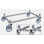 Base Rigida Scomponibile con Ruote Ø 200 mm per Trabattello EXPORT ed EXPORT HD – Montaggio Rapido EN 1004