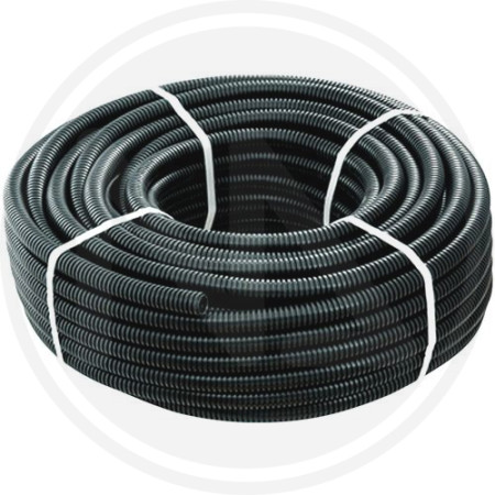 Tubo Corrugato Cavidotto in PVC Nero per Cavi Elettrici – Sotto Intonaco in Rotolo