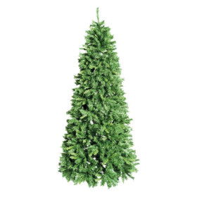 Albero di Natale Berlino H 240 cm Base 115 cm 1188 Rami Sistema a Gancio in PVC Verde Bicolor