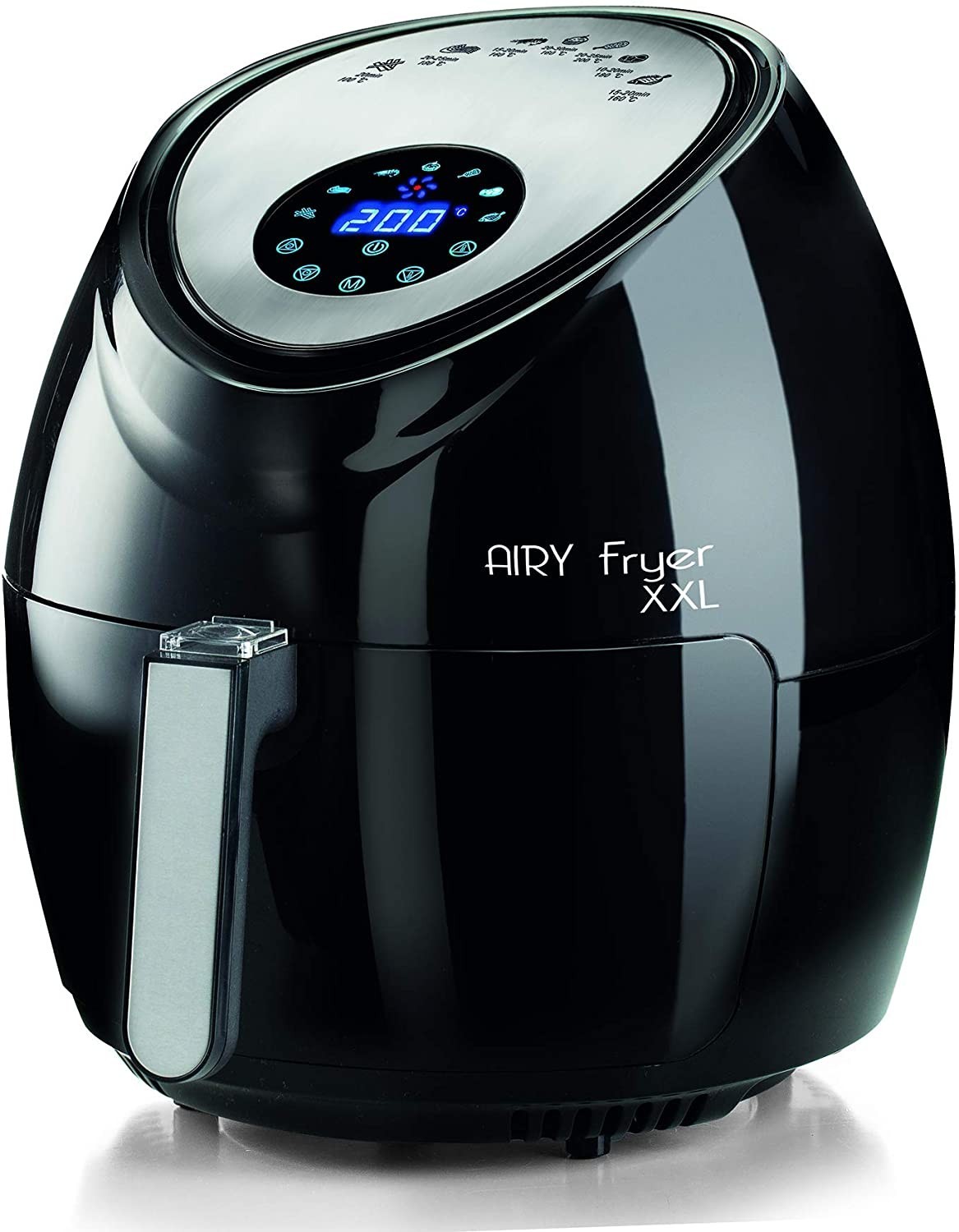 Ariete 4618, Airy Fryer XXL, Friggitrice ad Aria, 5,5 Litri, Frigge Senza Olio 2,5 kg di Patatine, 1800 Watt, Nero