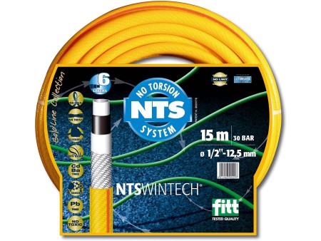 Fitt 52613 Wintech Tubo Innaffio, NTS 5/8", 15 m, Giallo