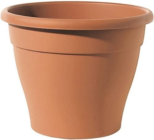 Telcom Conico Minerva ICO 50 Vaso per Piante in plastica, Conico, Diametro 50 cm, Altezza 40 cm, Colore: Terracotta