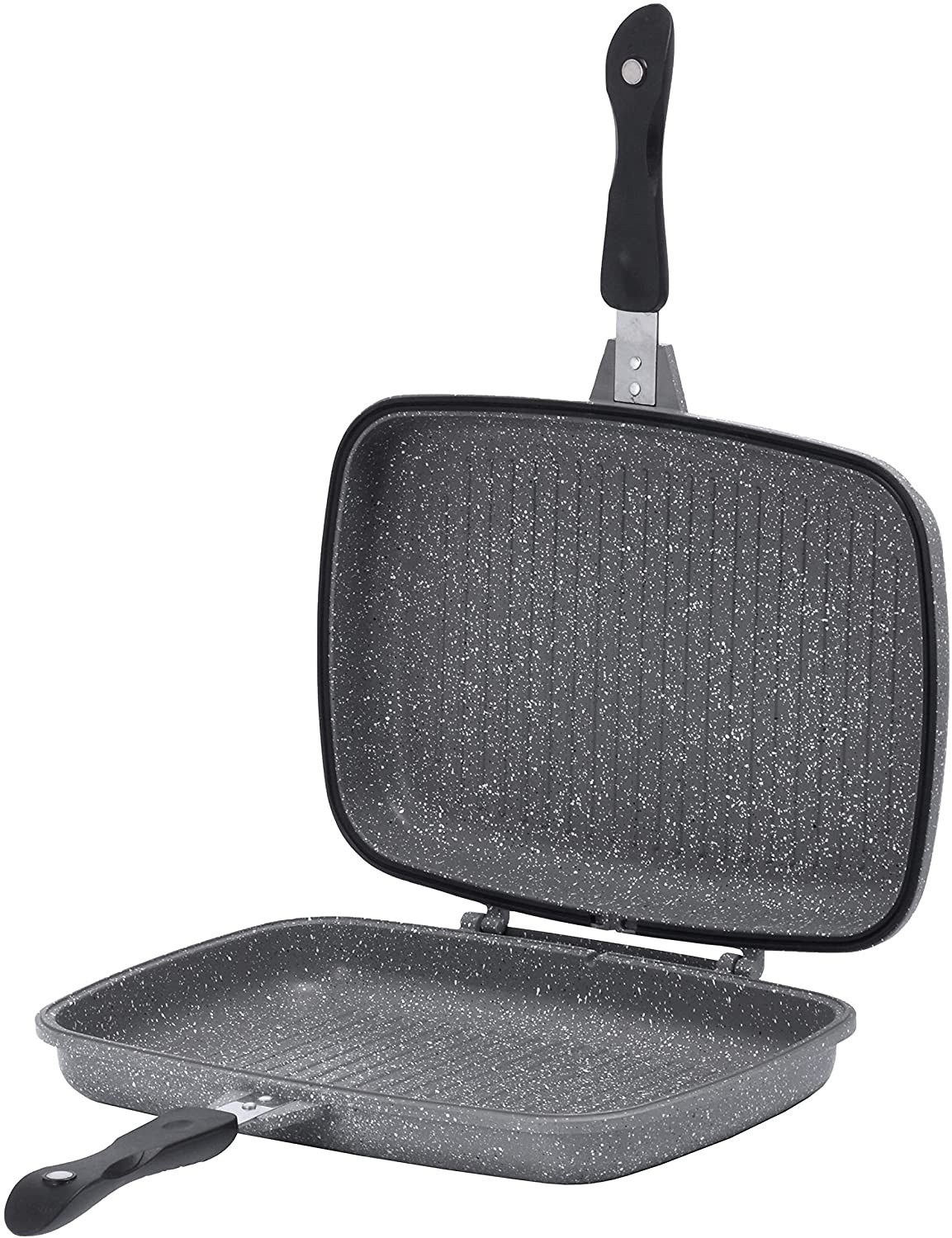 Aeternum Grill Doppia multifunzione (Double Grill) Petravera 32x24 cm, alluminio