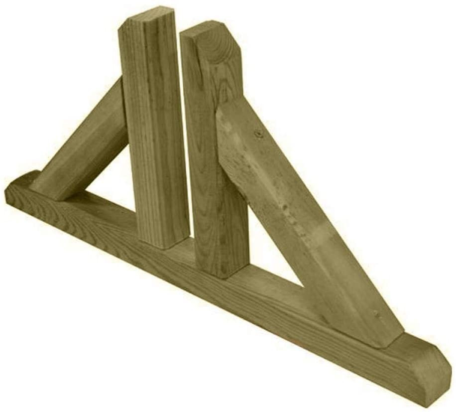 Papillon 8043010 - Piedino Doppio X Pannello Grigliato Legno Impregnato In Autoclave 60X4,5X30H Cm