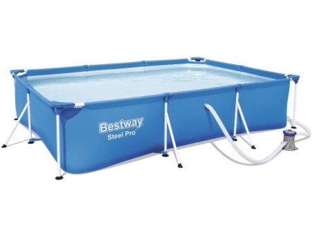 Bestway Steel Pro 56411 piscina fuori terra Piscina con bordi Piscina rettangolare 3300 L Blu