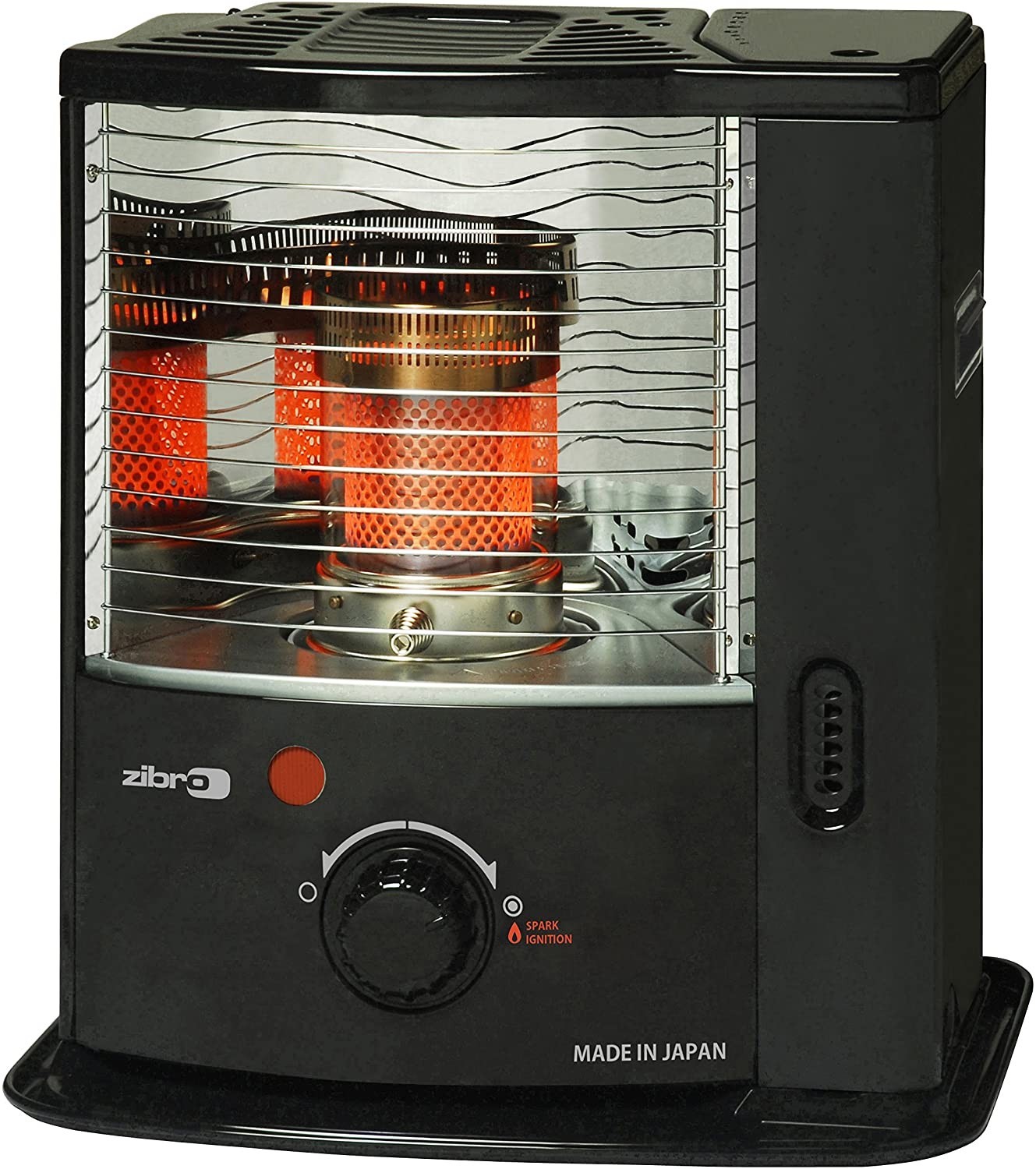 Zibro Rs-2222 Stufa a Combustibile Meccanica Portatile, 2200 W, Nero, da 14m2-32m2, Senza Installazione Classe energetica