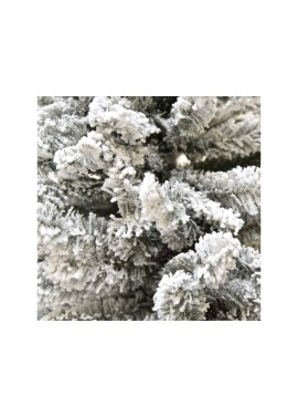 XONE Albero di Natale Slim Dimitri innevato 210cm | Albero Artificiale in PVC con Neve Snello per spazi Piccoli | Abete di Natal