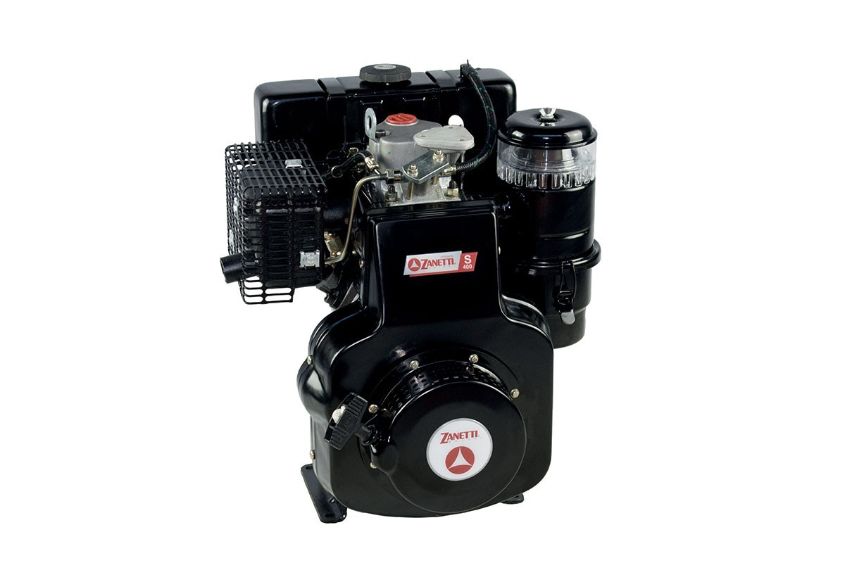 MOTORE DIESEL ZANETTI S400C1M PER SEGA DA BANCO  AVV.STRAPPO ALBERO CONICO DIAM. 23