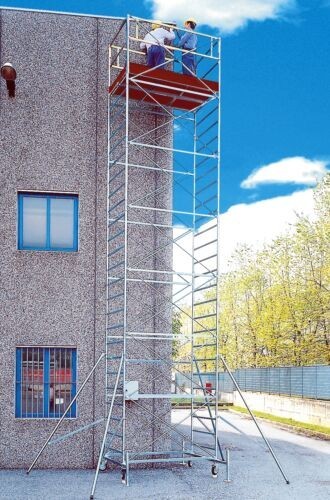 TRABATTELLO PONTEGGIO EXPORT EXP-HD-09 H11,25mt BASE 120X200cm + PIANO LAVORO