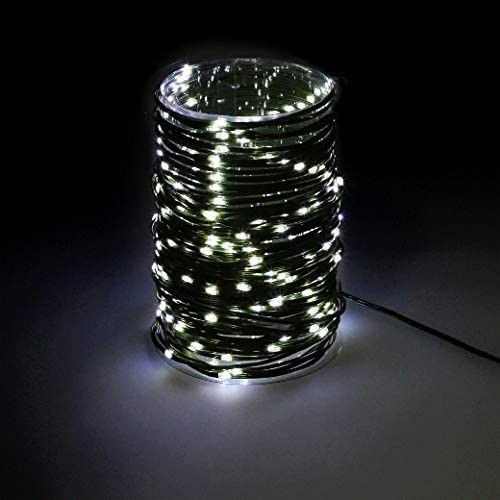 MAURER Guinalda Luci Natalizie Microled 300 Led Colore Bianco Freddo Luce Natalizia Interni Esterni IP44