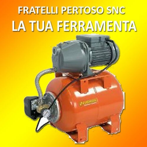 AGC1100/25 GRUPPO AUTOCLAVE ELETTROPOMPA AUTOADESCANTE  HP 1,0 FULL COMPLETO