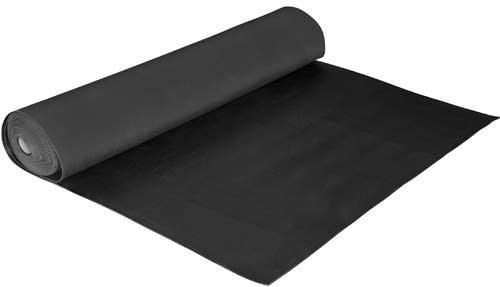 COPRIPAVIMENTO GOMMA LISCIO 2MM 15MT 130HCM NERO MAURER D