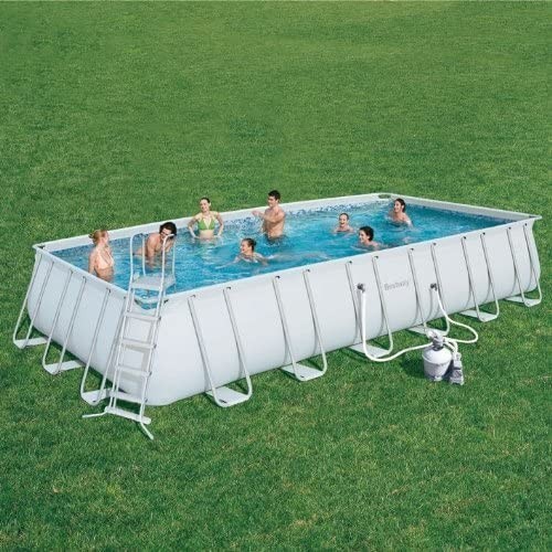 Bestway Piscina rigida rettangolare "Trasimeno" Grande 732x366x132H cm 193,7 kg