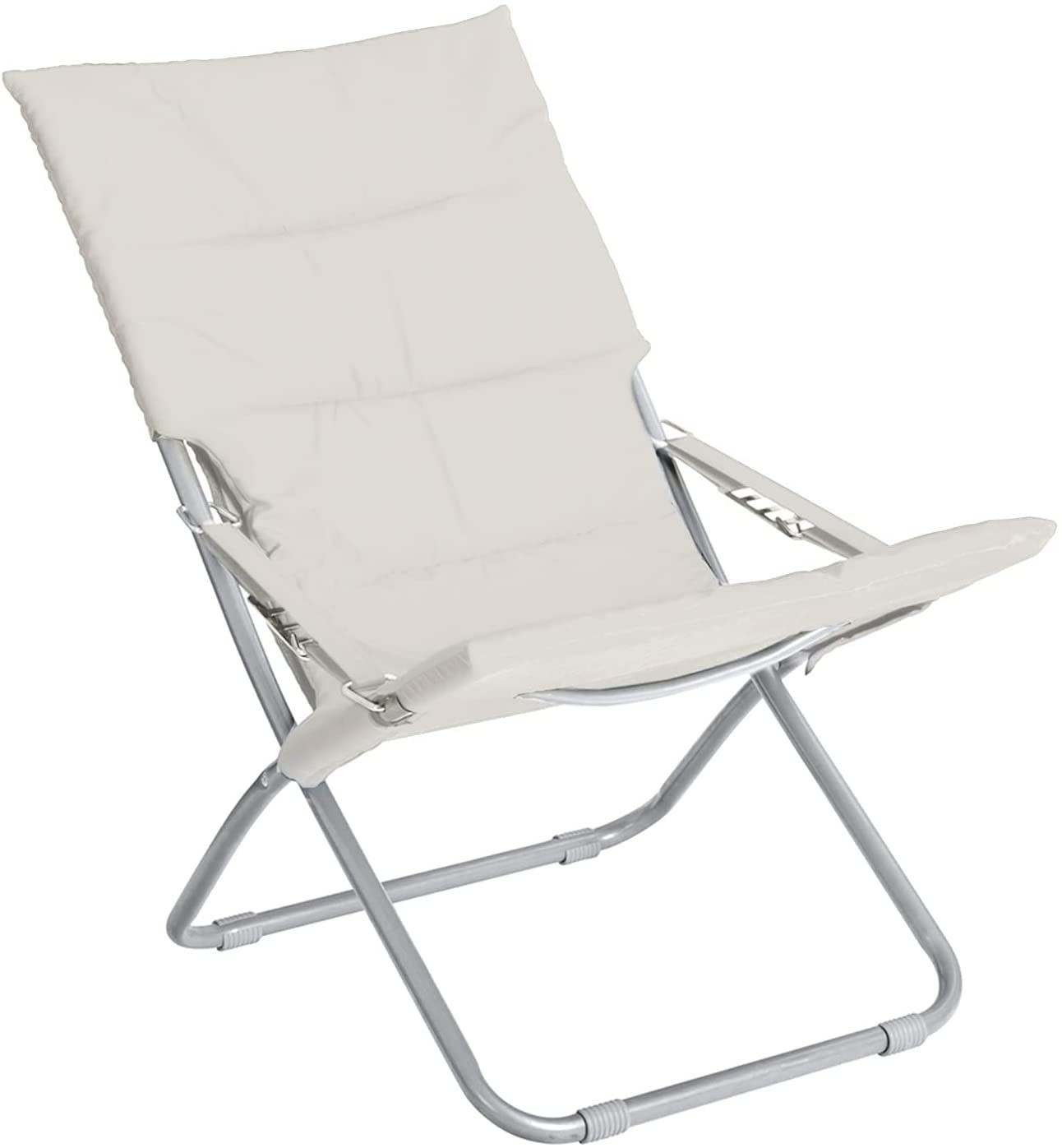 WOLFPACK LINEA PROFESIONAL 08044215 Papillon Metallo Colore Beige Chiaro, Spiaggia, Sedia Pieghevole Piscina, Cranberry, Extra L