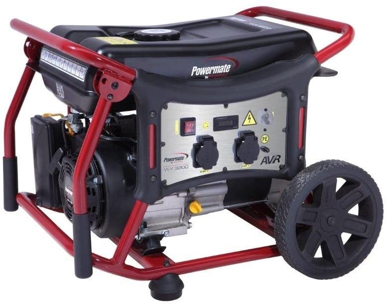 GRUPPO ELETTROGENO POWERMATE WX3200 GENERATORE CORRENTE CON RUOTE BENZINA