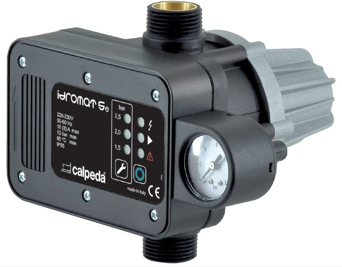PRESSOFLUSSOSTATO PRESS CONTROL AUTOCLAVE IDROMAT 5-15 CALPEDA REGOLATORE DI PRESSIONE PER ELETTROPOMPE