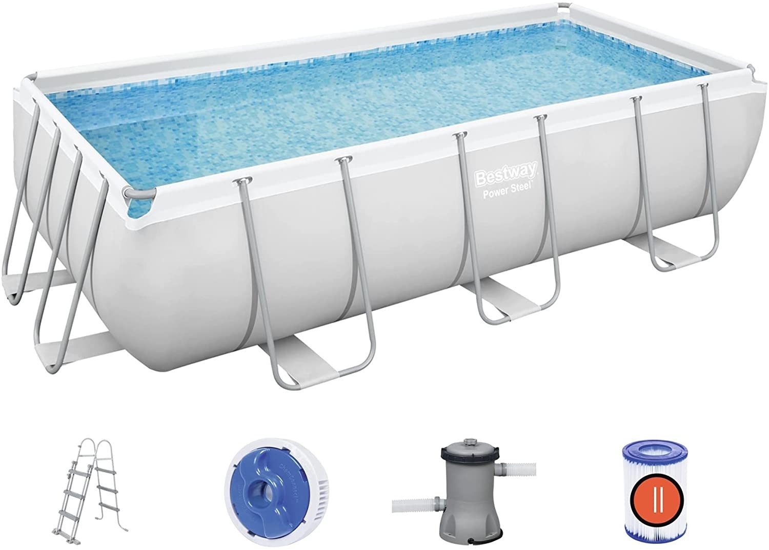 Bestway 56441-3 Piscina Fuori TerraPower Steel da 404 x 201 x 100 cm