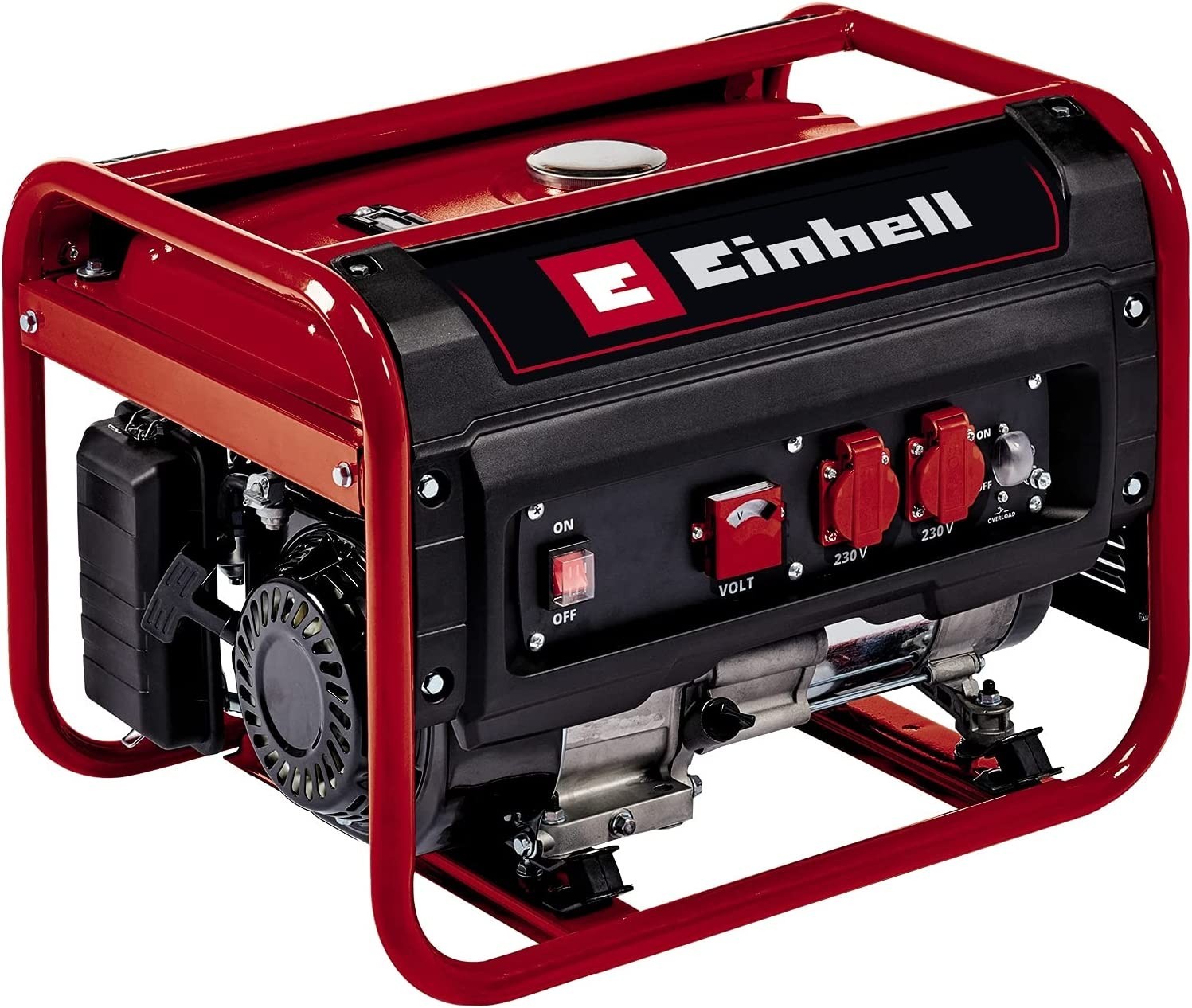 Einhell Generatore (Benzina) TC-PG 25/1/E5 (Pot. Continua 2.100�W, Corr. Nominale 9.1�A a 230V, Max. 2.400�W, Motore 4 Tempi 
