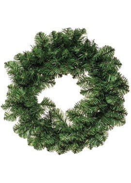 Corona 45 CM | Ghirlanda Natalizia in PVC | Decorazione Natale Numero Rami 120