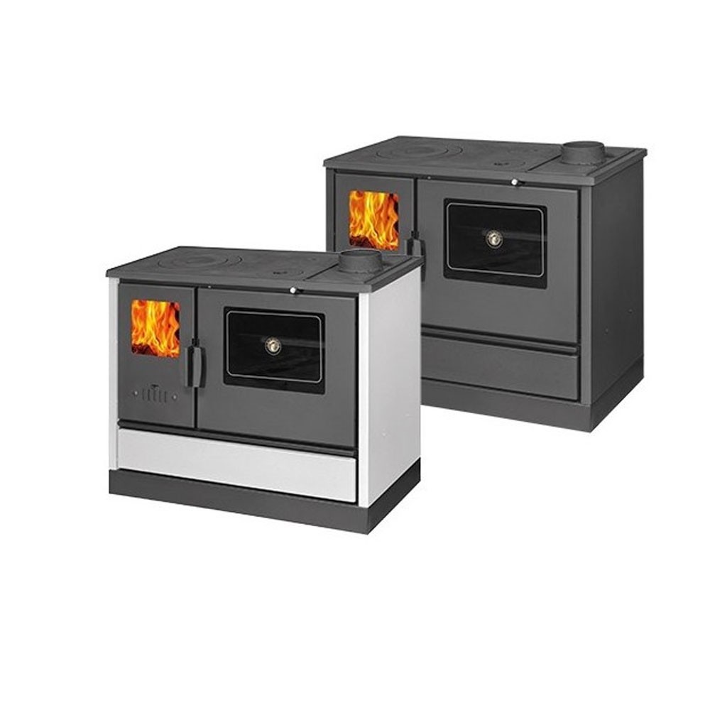 STUFA ANTRACITE CUCINA A LEGNA � K-LINE  SOCIAL  7,90 KW