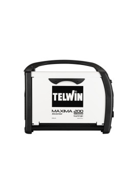 Telwin 816085 Maxima 160 Synergic Saldatrice Inverter a Filo Mig-Mag/Flux/Brazing, 230 V, Maxima 160, Bianco