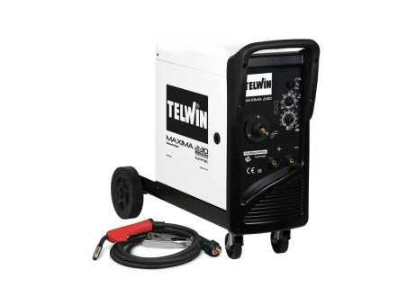 Telwin 816088 maxima 230 synergic - saldatrice a filo con tecnologia inverter 230 v, 50-60 hz, 1 ph