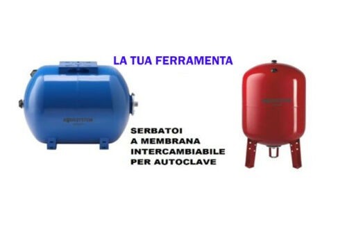 Idrosfera 50 lt vaso espansione membrana autoclave verticale Made in Italy