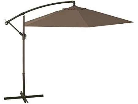 VERDELOOK Ombrellone da Giardino con Struttura in Metallo Verniciato e Copertura in Poliestere, Diametro 3 m