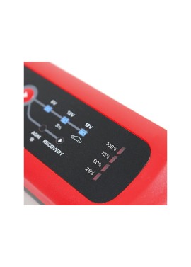 Telwin 807567 T-Charge 12 Caricabatterie e Mantenitore Elettronico 6/12V, Rosso