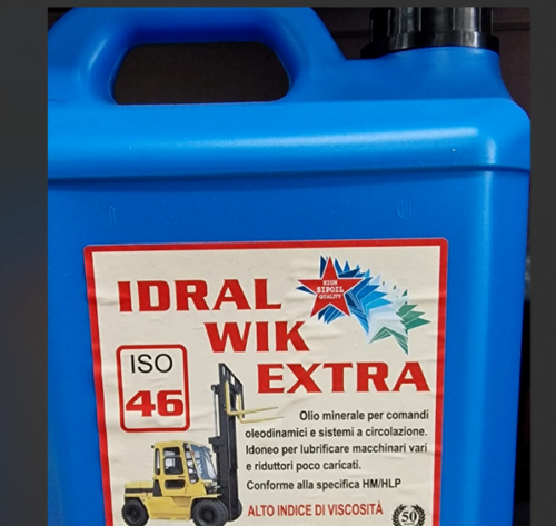 20LT OLIO MINERALE PER COMANDI OLEODINAMICI E SISTETMI A CIRCOLAZIONE ISO46