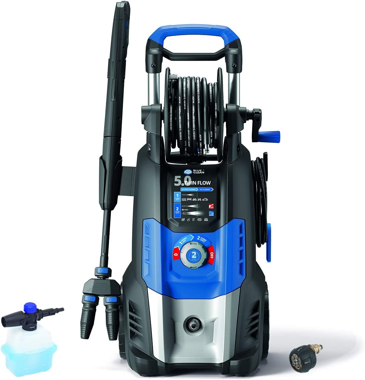 AR HI-14793 Idrolavatrice 5.0 Twin Flow 160Bar Doppia Pompa