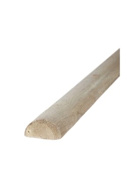 VERDELOOK Mezzo Palo rotondo in legno senza punta, 250x8x4 cm, naturale