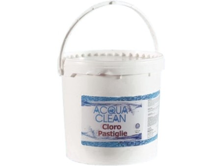 Cloro in pastiglie Acqua Clean per piscine Conf. 5 Kg.