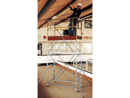 TRABATTELLO PONTEGGIO POKER-01-1/2 CAMPATE FRIGERIO H 2.71MT CON PIANO LAV.