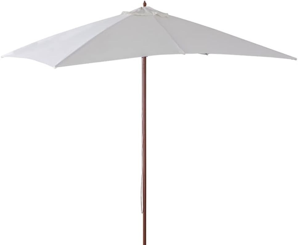 VERDELOOK Ombrellone in Legno a carrucola, 3x3 m, Ecr�, per arredo Esterni Giardino coperture