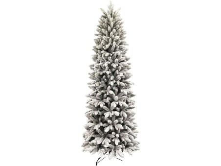 XONE Albero di Natale Russel INNEVATO Slim | Albero Artificiale in PE+PVC, 180cm