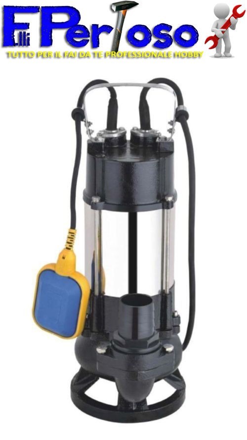 SQDAX 150G POMPA HP 1.5 ELETTROPOMPA SOMMERSA DRENAGGIO FOGNA CON GALLEGGIANTE