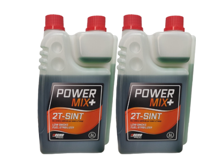 2 litri Olio Miscela ECHO Sintetico PowerMix+ Motori a 2 tempi-Uso Professionale