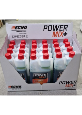 12 litri Olio Miscela ECHO Sintetico PowerMix+ Motori a 2 tempi-Uso Professionale