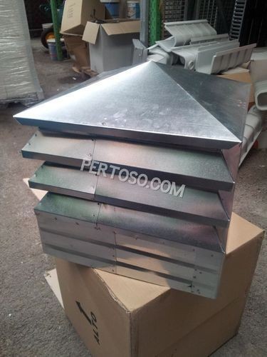 ASPIRAFUMO FUMAIOLO  COMIGNOLO 32x32cm SICURELLO ZINCATO