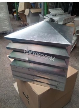 ASPIRAFUMO FUMAIOLO  COMIGNOLO 17x17cm SICURELLO ZINCATO