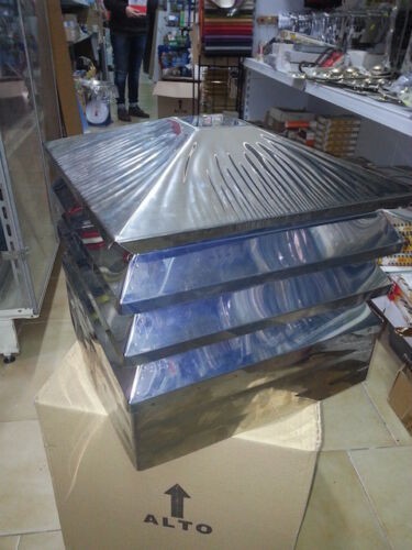 FUMAIOLO 17X17 ACCIAIO INOX ASPIRAFUMO COMIGNOLO SICURELLO
