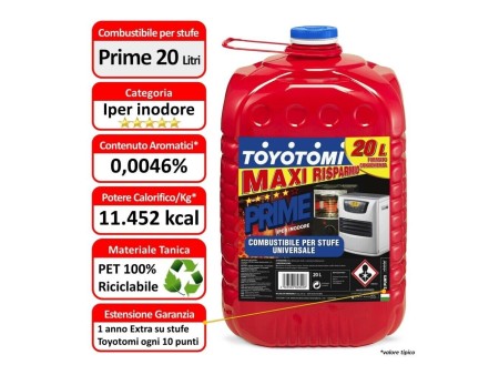 TOYOTOMI Prime 20 Ltr Combustibile Categoria “Inodore”