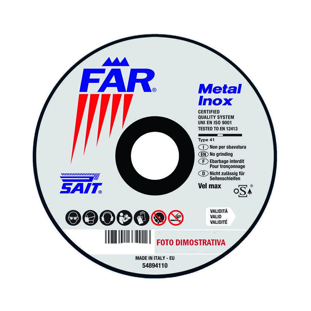 1pz Sait disco abrasivo far-tm a 46 r � mm. 230x2,0x22,23  Sait