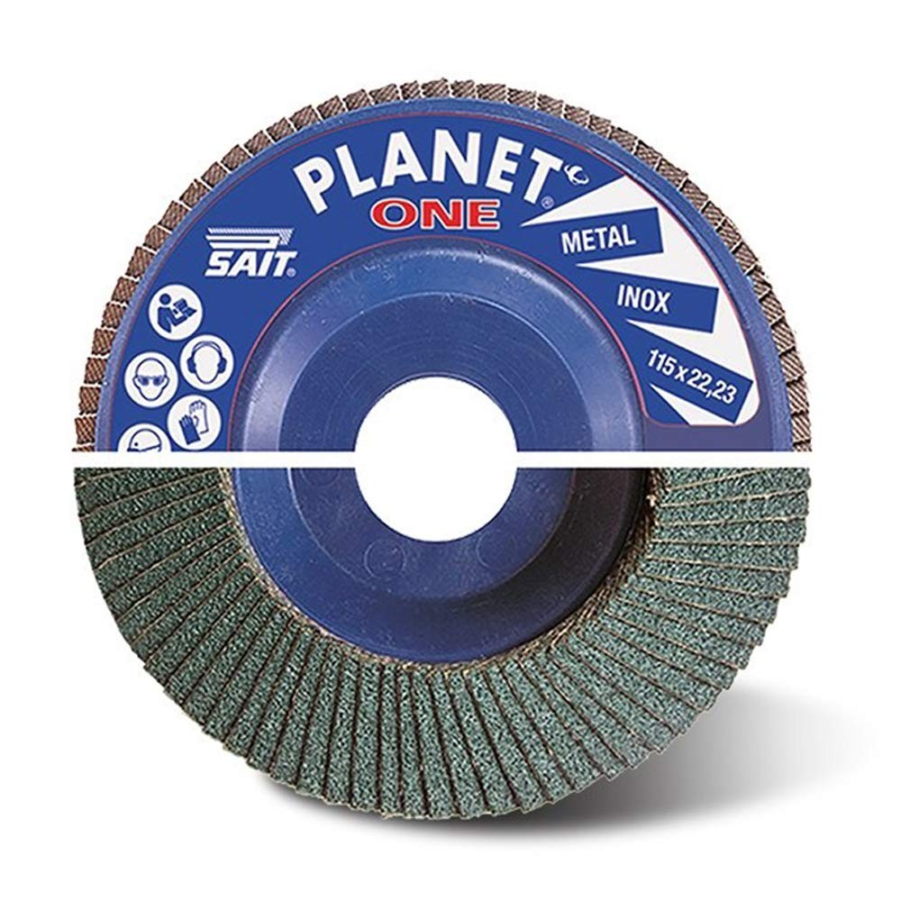 Sait disco abrasivo lamellare PLANET ONE AZ60 D. 115 pz.2