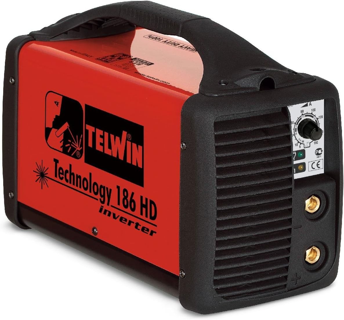 TELWIN Saldatrice Inverter elettrodo Saldatura MMA TECNOLOGY 186 HD