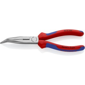 Knipex Pinza per Meccanica - con Becchi Mezzotondi con Tronchese (Pinza a Becchi di Cicogna) Bonderizzata Nera 200 Mm 26 22 200